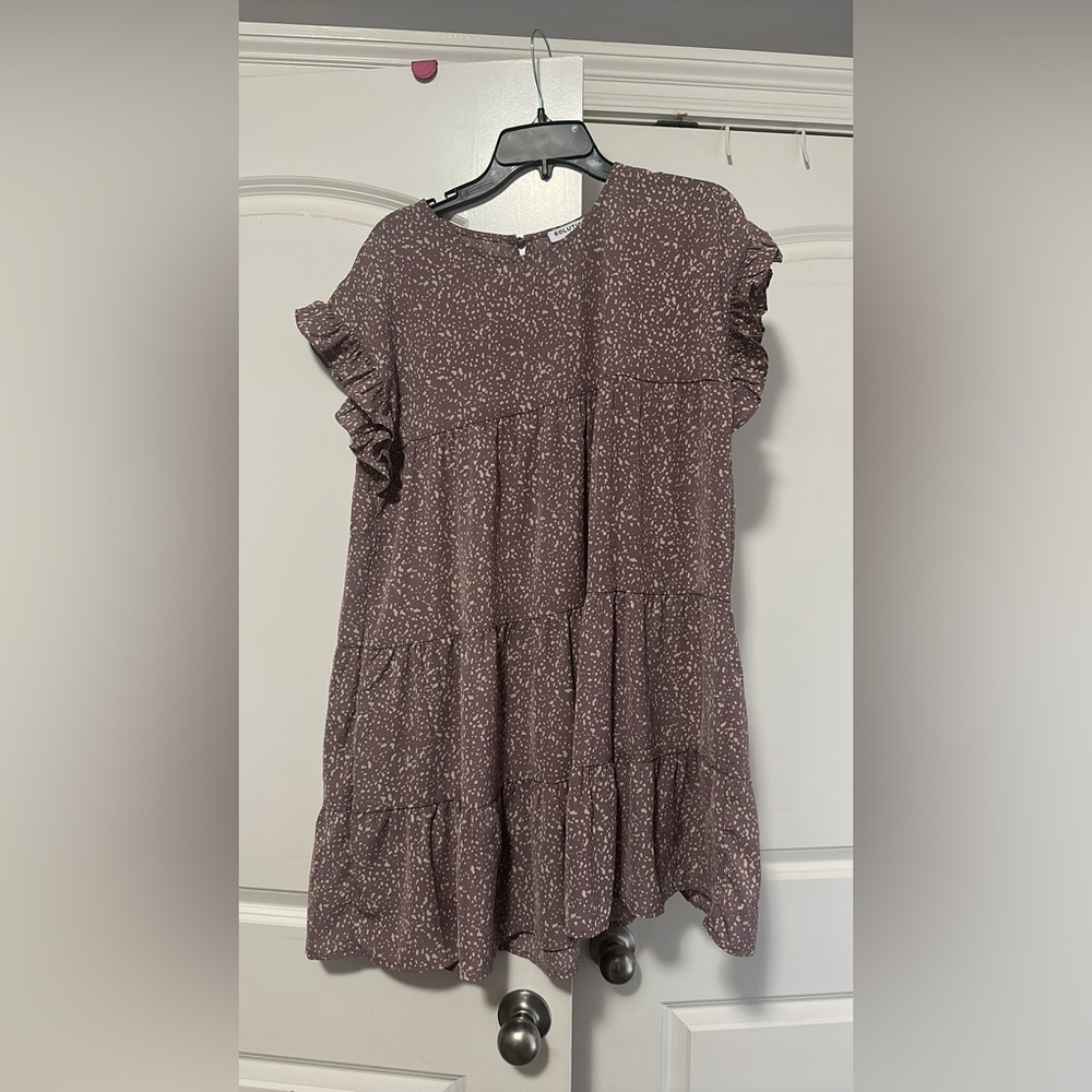 Purple Ruffle Dress